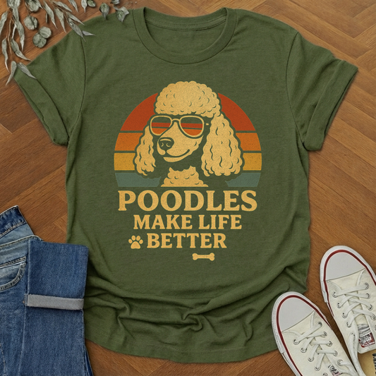 poodles make life matter t-shirt